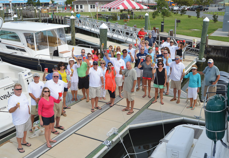 group on dock